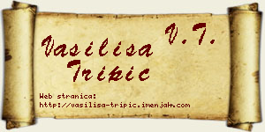 Vasilisa Tripić vizit kartica